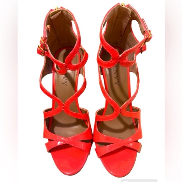 RENVY Neon Coral Sandals - Picture 8 of 14